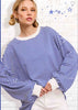 Crew Neck Stripe Long Sleeve Top