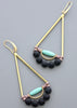 Turquoise and Black Earrings