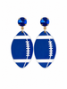 Acrylic Football Earrings