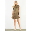 Silk Horse Print Sleeveless Dress