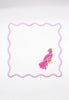 Mahjong Embroidered Cocktail Napkins