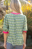 Contrast Printed Top