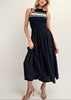 Striped Sleeveless Midi Dress