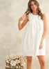 Pleated Detail Sleeveless Dress