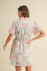 Mixed Print Wrap Dress
