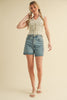 Smocked Floral Tie Top