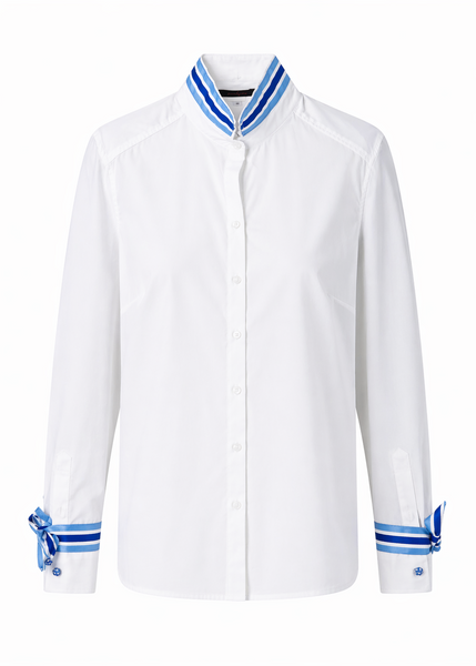 Audrey Ribbon French Cuff Shirt