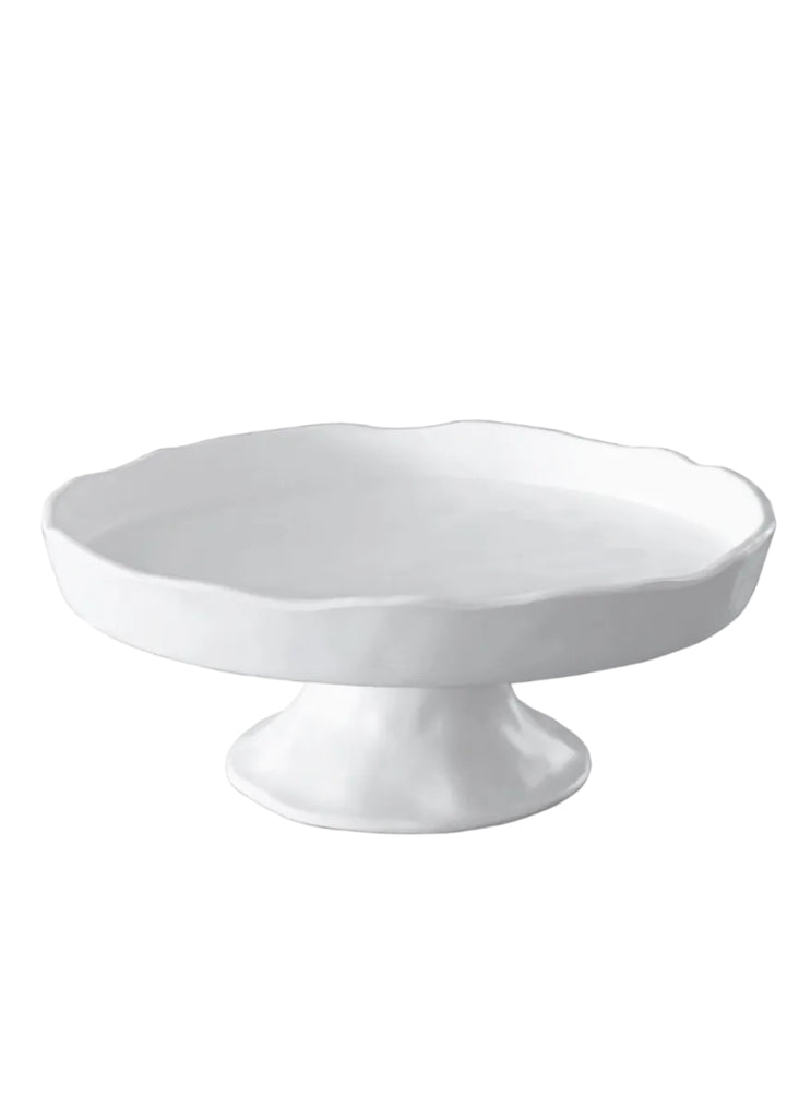 VIDA Nube Round Pedestal Cake Plate - White