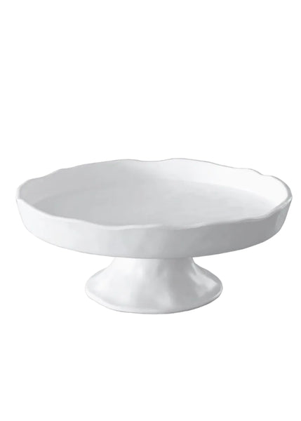 VIDA Nube Round Pedestal Cake Plate - White