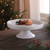 VIDA Nube Round Pedestal Cake Plate - White