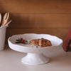 VIDA Nube Round Pedestal Cake Plate - White