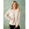 Heavenly-Luxe Cable Knit Detail Dolman Sweater