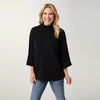 Heavenly-Luxe Stitch Detail Funnel Neck Sweater
