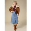 Harbor Reversible Curly Faux Lamb and Suede Jacket