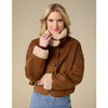 Harbor Reversible Curly Faux Lamb and Suede Jacket