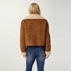Harbor Reversible Curly Faux Lamb and Suede Jacket