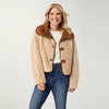 Harbor Reversible Curly Faux Lamb and Suede Jacket