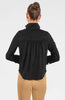 Gretchen Scott LLC - Ruffle Rumble Blouse - Ultra Suede - Brown / L