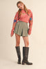 Houndstooth Pleated Shorts