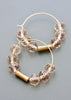 Topaz Glass Hoops