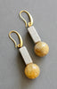 Agate Geometric Earrings