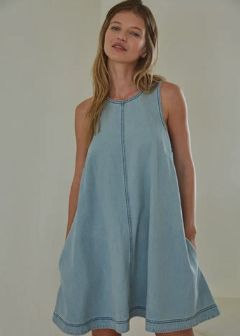 Light Denim Mini Dress