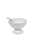 VIDA Vienna Mini Pedestal with Spoon (White)