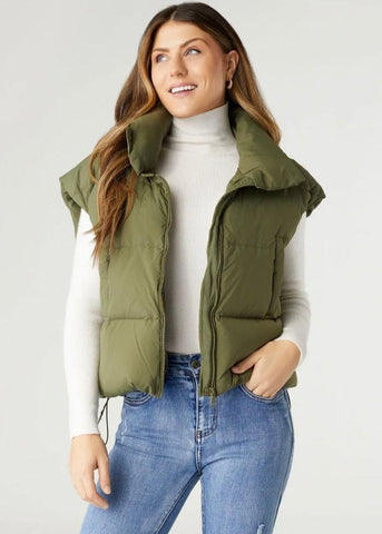 Jana Chunky Down Vest with Cinched Bottom