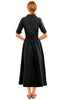 Gretchen Scott LLC - June Maxi Dress - Solid - Black / L