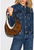 Erica Medium Suede Shoulder Bag