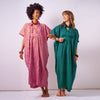 INK + ALLOY - Margot Stripe Kaftan Rust + Lilac