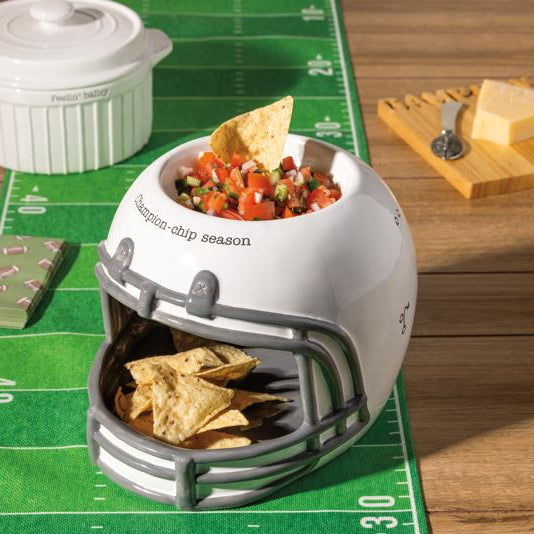 FOOTBALL HELMET CHIP AND DIP