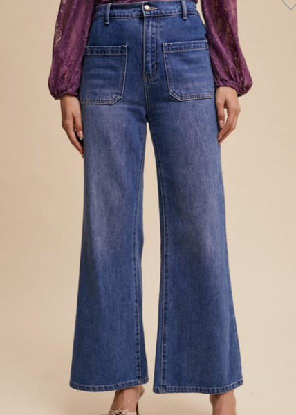 Flare Utility Dark Denim