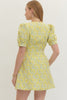 Lemon Jacquard Dress