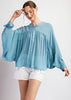 Button Front Dolman Top
