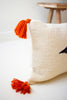 Halloween Bat Hand Hooked Pillow