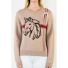 Horse Head Print Sweater