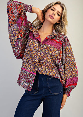 Boho Pattern Top