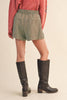 Houndstooth Pleated Shorts