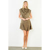 Silk Horse Print Sleeveless Dress