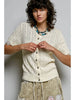 Casual Comfort Look Round Neck Cable Sweater Top