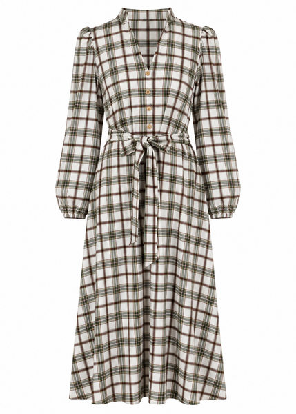 Vivian Dress - Oak Plaid