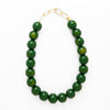 INK + ALLOY - Iris Large Resin Bead Necklace Green