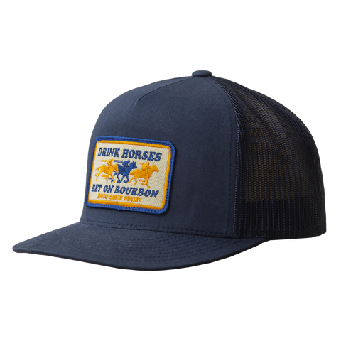 DRINK HORSES BET ON BOURBON 5 PANEL TRUCKER