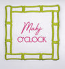Mahjong Embroidered Cocktail Napkins