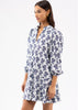 Hazel Dress- Ribbon Bouquet Navy