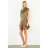 Silk Horse Print Sleeveless Dress
