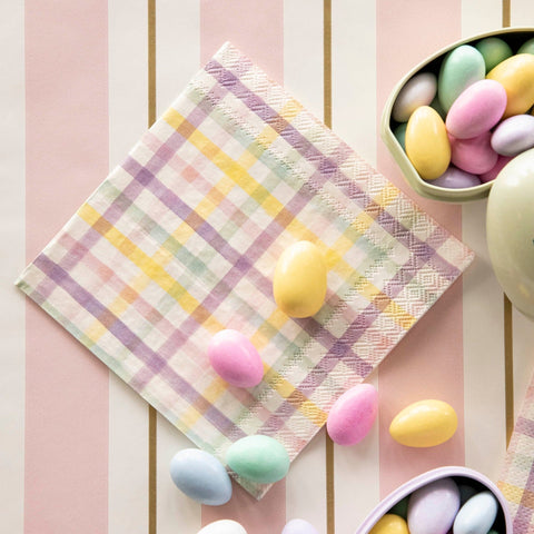SPRING PLAID NAPKINS