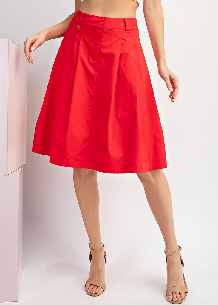 A-Line Midi Skirt