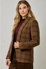 Wool Blend Plaid Blazer